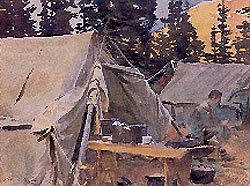 "Camp at Lake O'Hara"