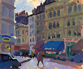 Painting - "Place de Abbesses, Paris"